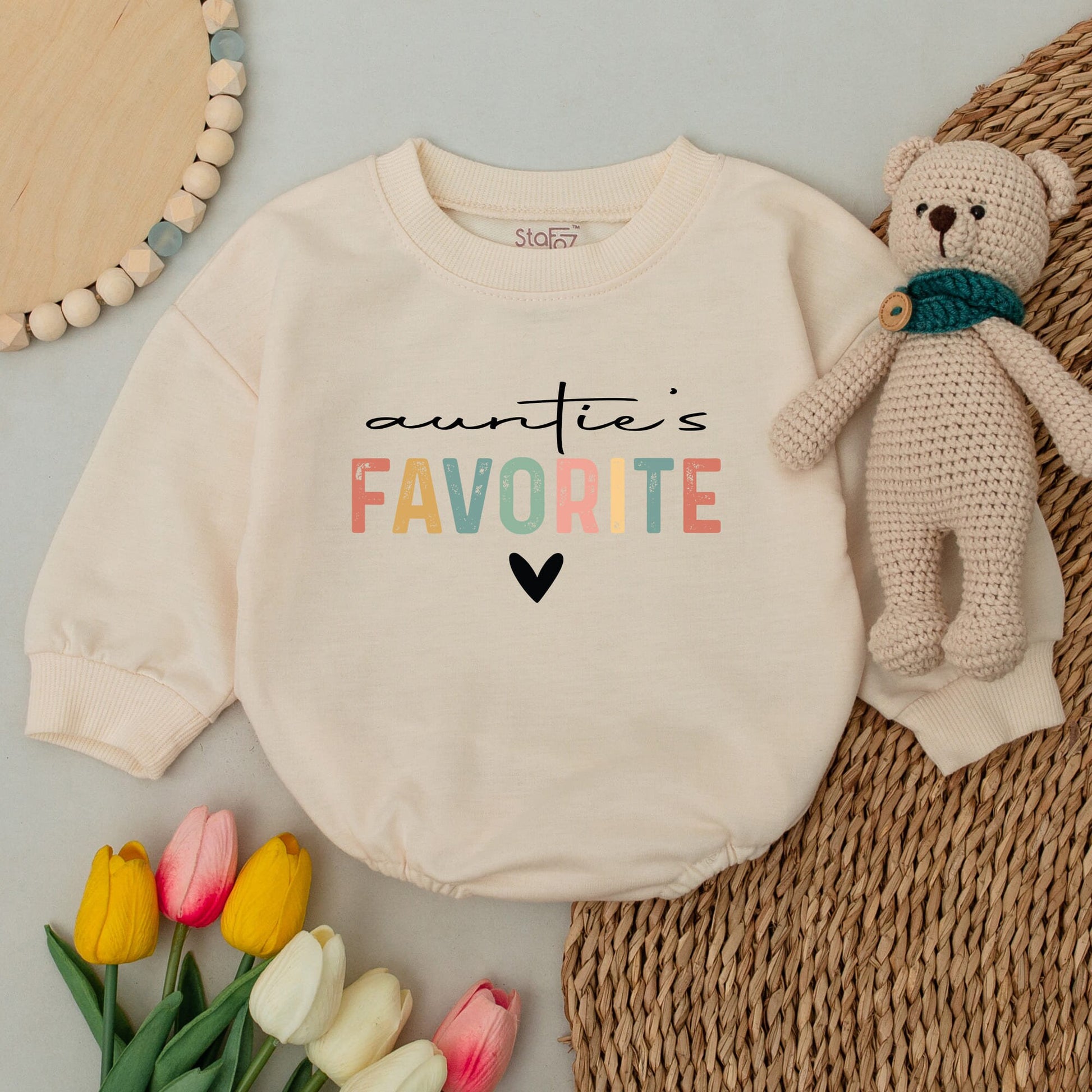 Custom Aunt Sweatshirt Set: Niece & Nephew Matching Crewnecks