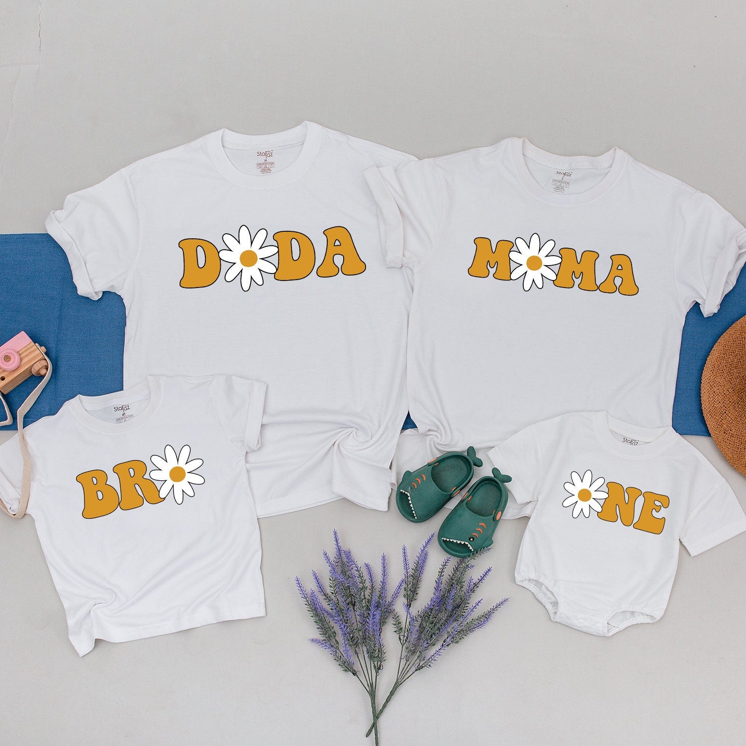 Groovy Daisy Birthday Shirt | Matching Mommy & Me Retro Outfits