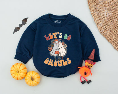 Spooky Vintage Ghost Romper: Cute Fall Baby Outfit & Costume