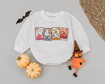 Spooky Baby Romper: Retro Tarot, First Halloween Costume Outfit
