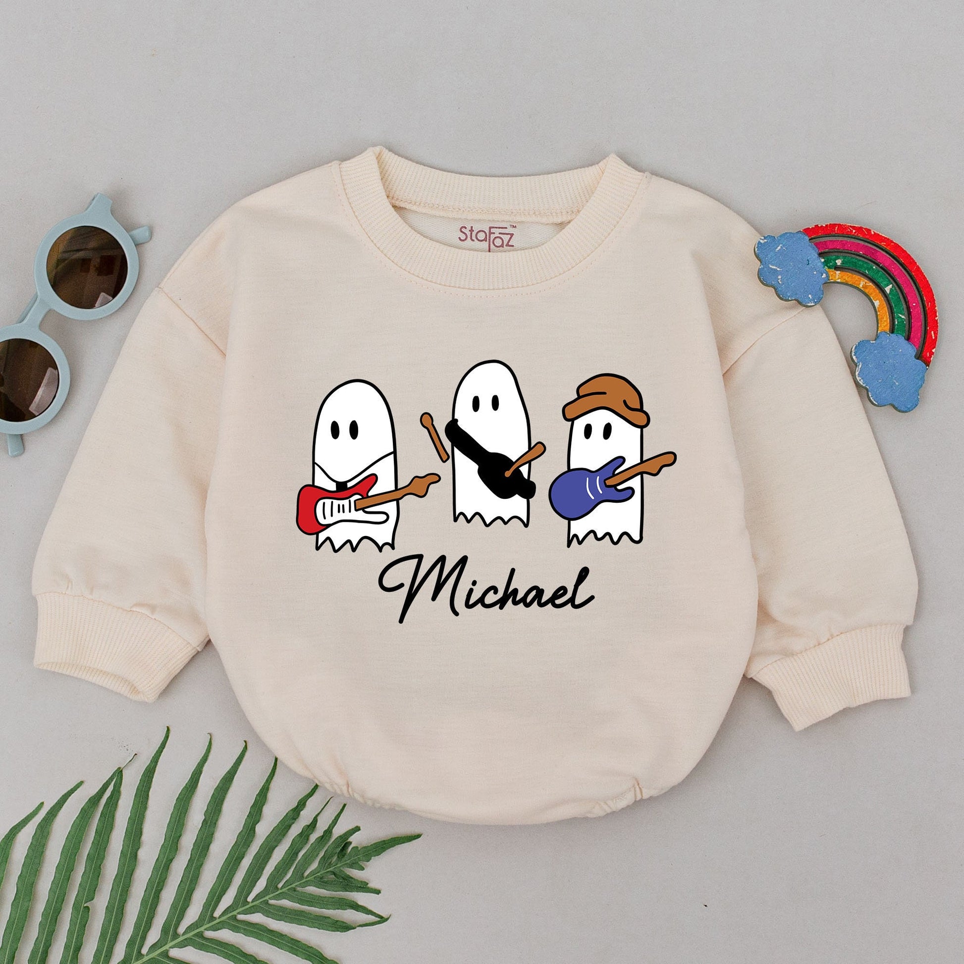 Baby's 1st Halloween Romper: Personalized Ghost Bodysuit Gift