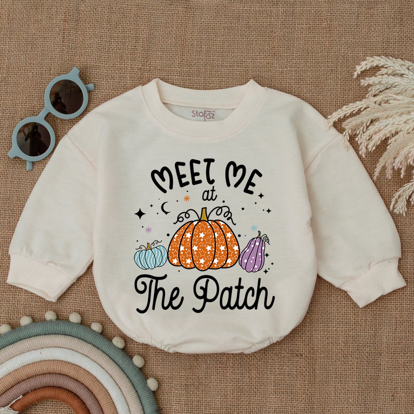 Autumn Pumpkin Bubble Romper - Perfect Thanksgiving Baby Outfit!