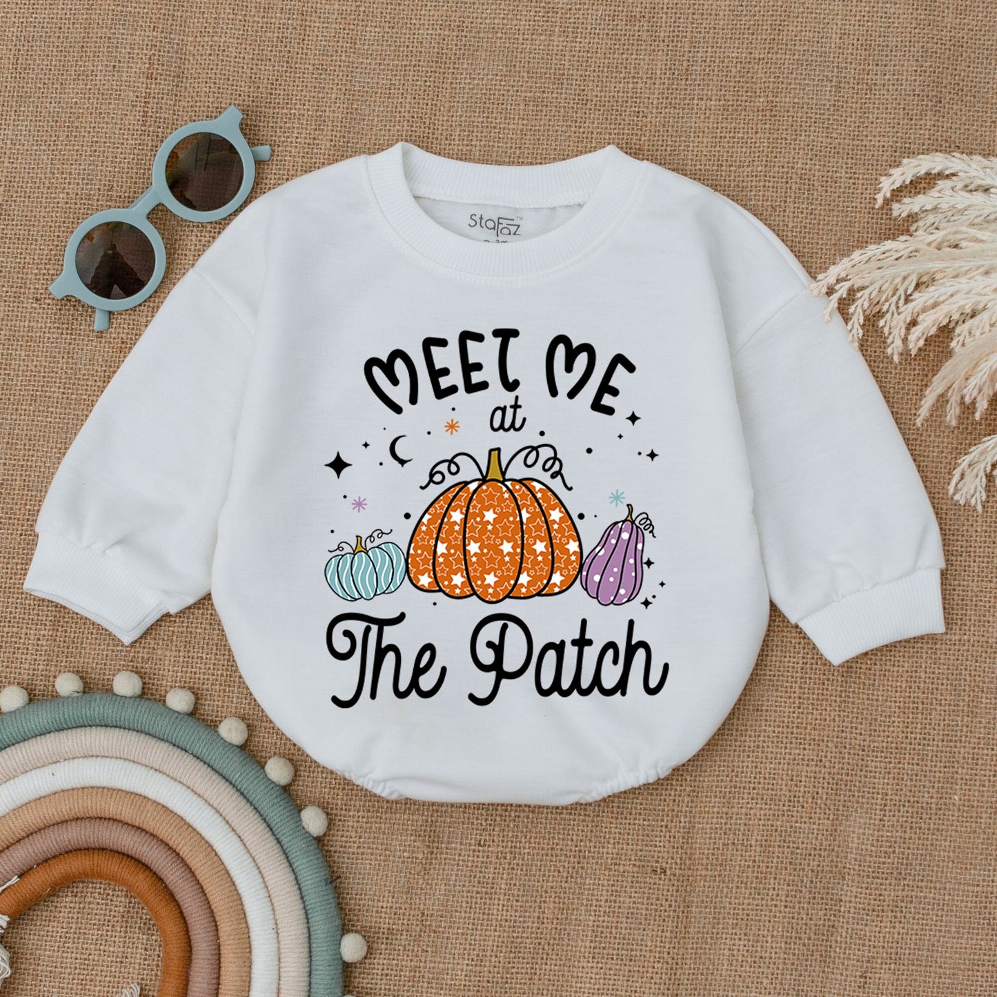 Autumn Pumpkin Bubble Romper - Perfect Thanksgiving Baby Outfit!