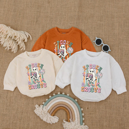 Groovy Halloween Bubble Romper - Perfect Baby Shower Gift for Boys  