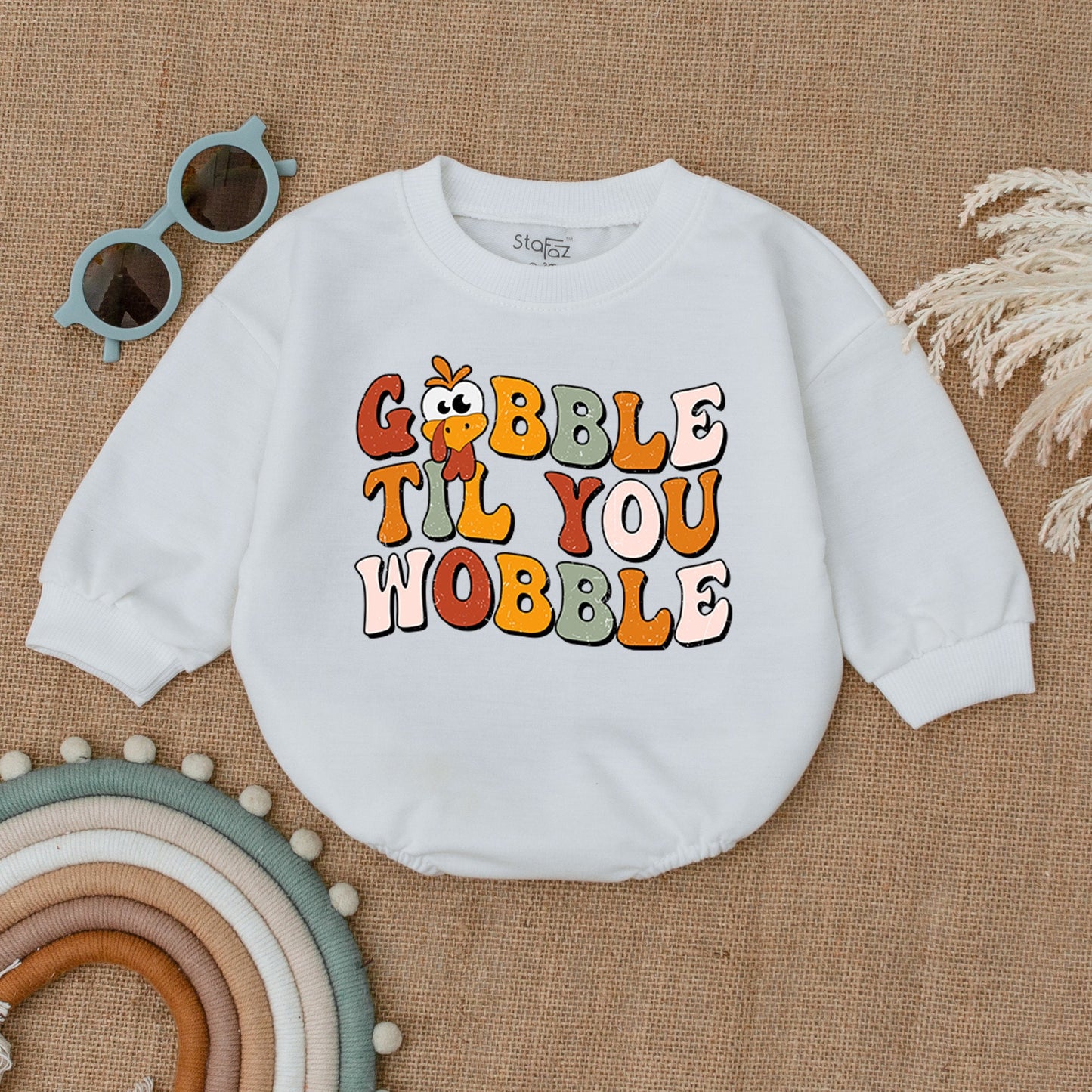 Autumn Baby Romper: Thanksgiving Pumpkin Outfit, 1st Fall Bodysuit