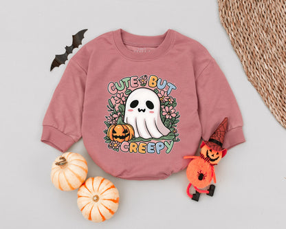 Spooky Cute Ghost Halloween Romper for Babies - Unisex Fall Outfit