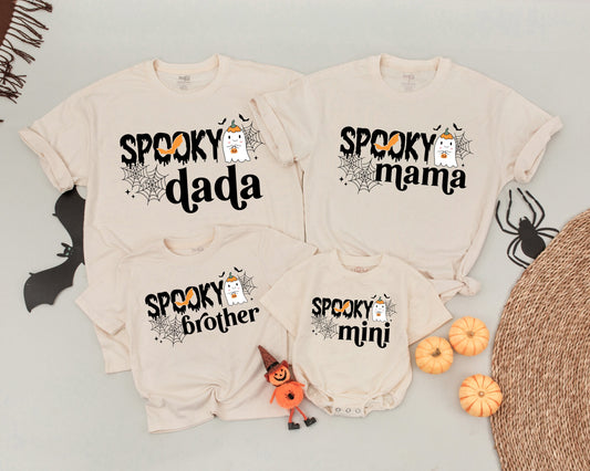 Spooky 1st Birthday Matching Shirt Set, Halloween Mommy & Me Outfit