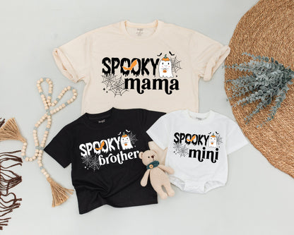 Spooky 1st Birthday Matching Shirt Set, Halloween Mommy & Me Outfit