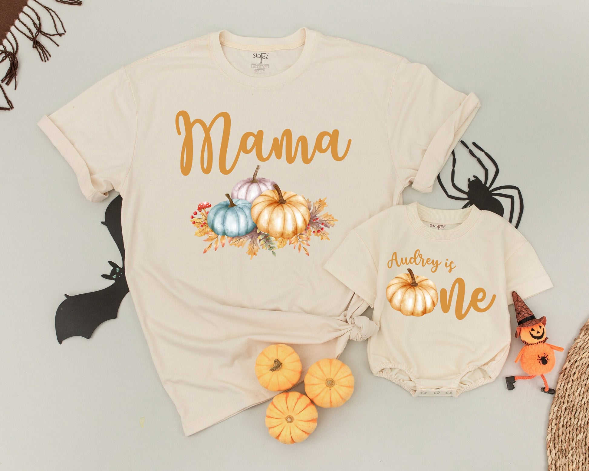 Matching Pumpkin Birthday Shirts, Family Halloween Costume Tee
