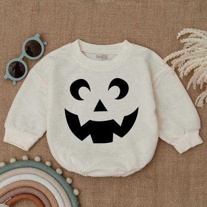 Newborn Pumpkin Romper | Baby Halloween Costume & Shower Gift