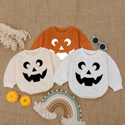 Newborn Pumpkin Romper | Baby Halloween Costume & Shower Gift