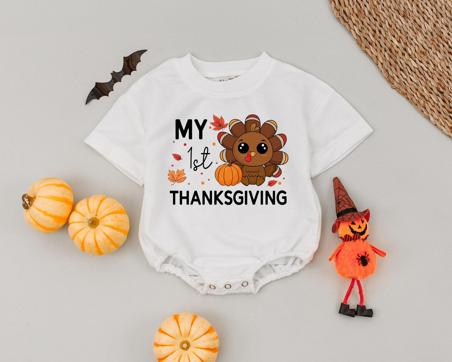 My 1st Thanksgiving Bubble Romper – Fall Baby Outfit Gift