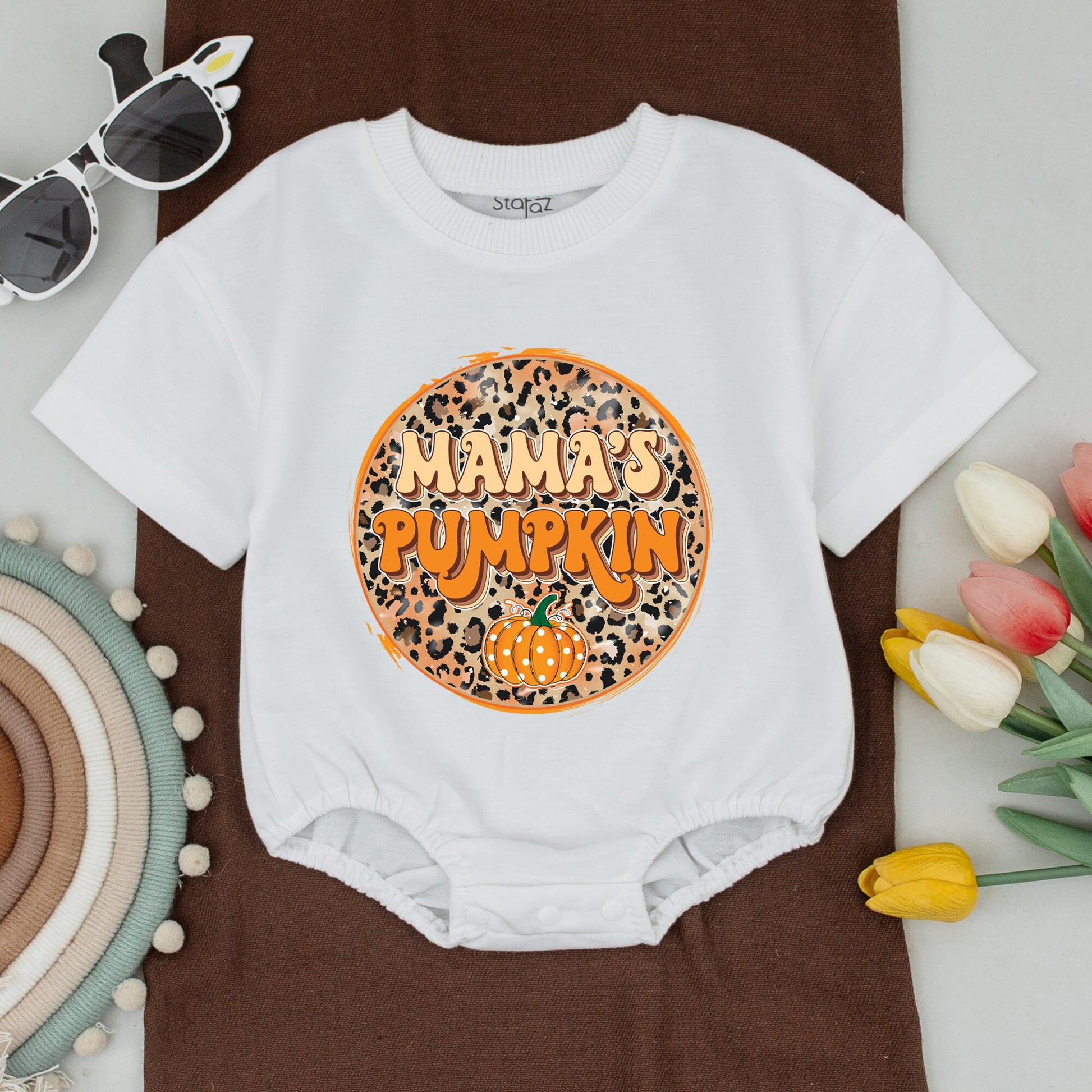 Matching Family Fall Shirts, Pumpkin Outfits, Mama & Mini Retro Style