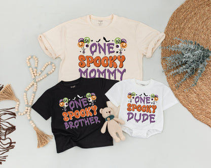 Spooky Family Matching Shirts, Retro Halloween Costume Outfits