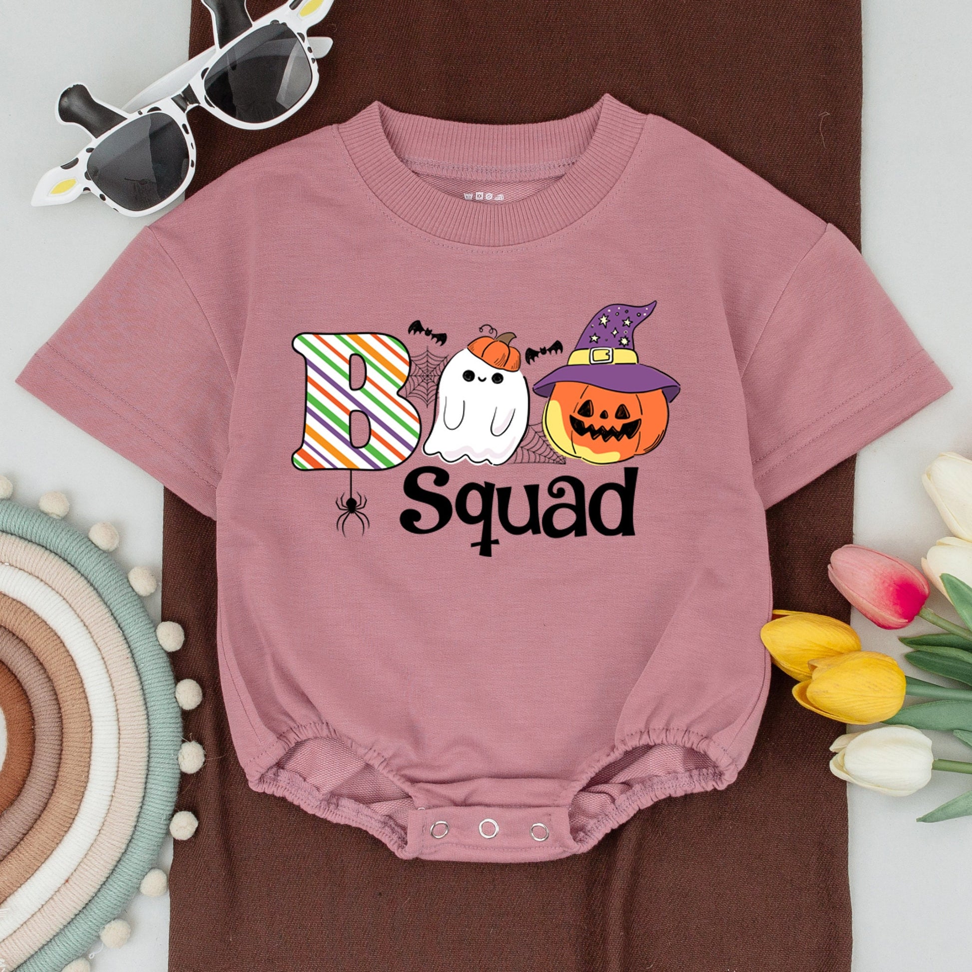 Matching Family Halloween Shirts: Boo Squad, Mommy & Me, Baby Bodysuit