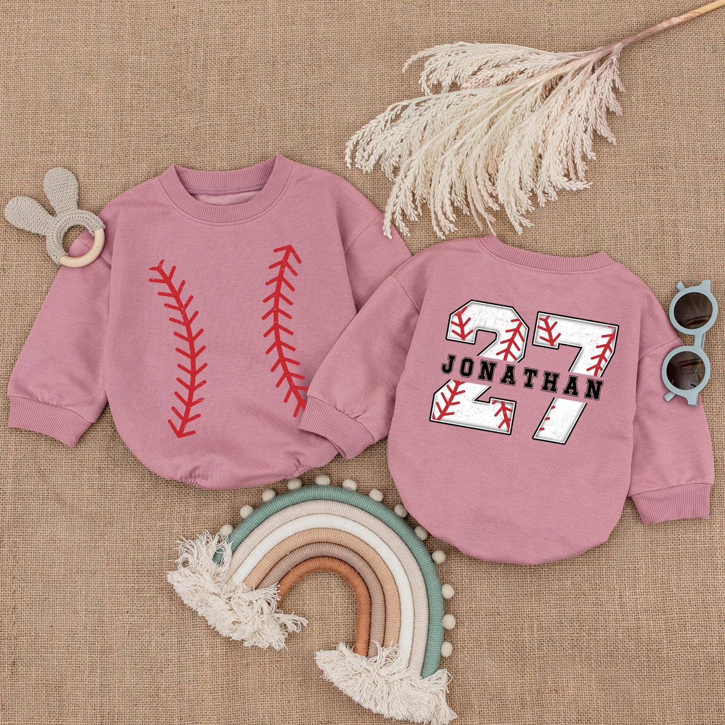 Baseball Themed 1st Birthday Romper for Baby Boys - Perfect Gift