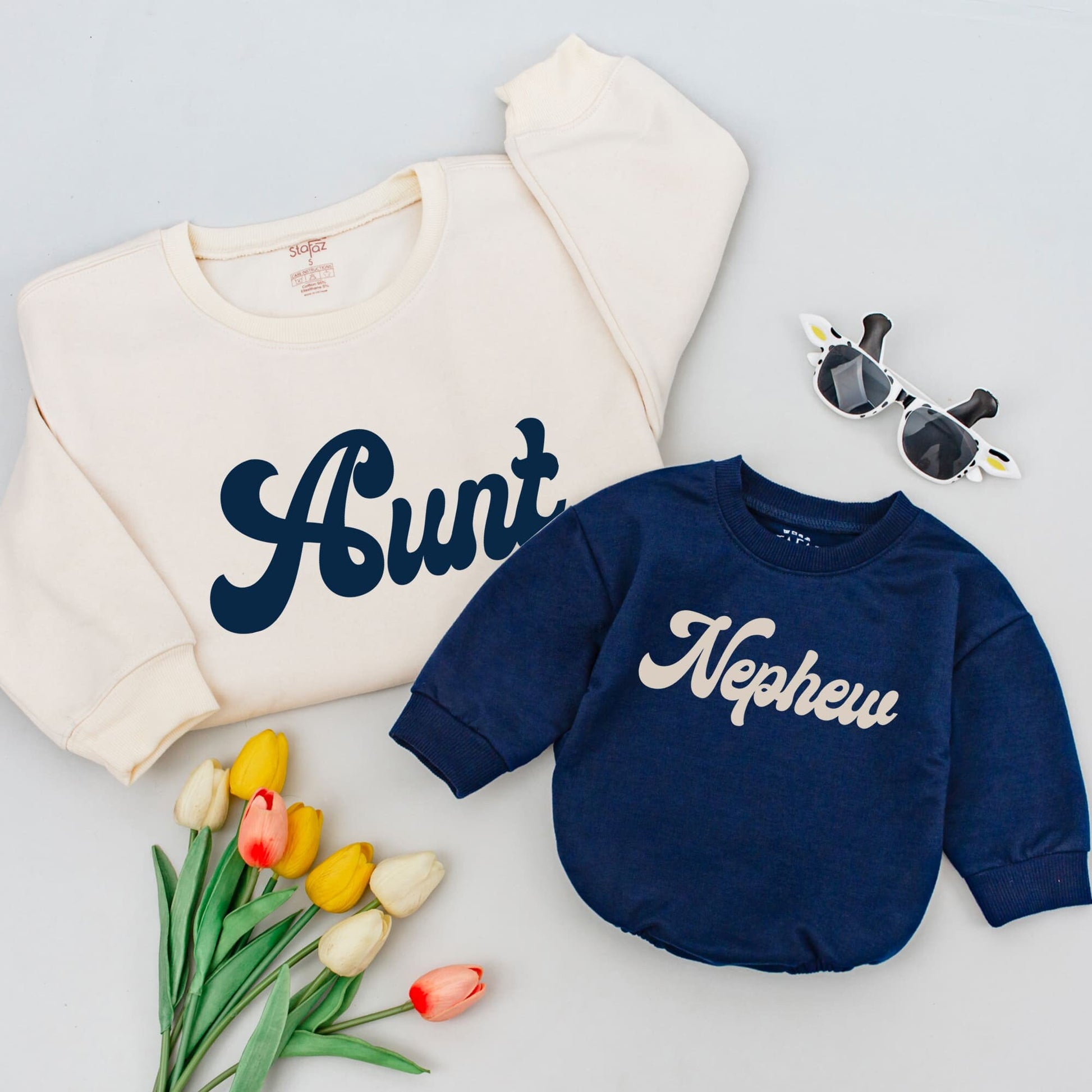 Matching Auntie and Me Shirts: Best Aunt and Nephew/Niece Outfit Gift