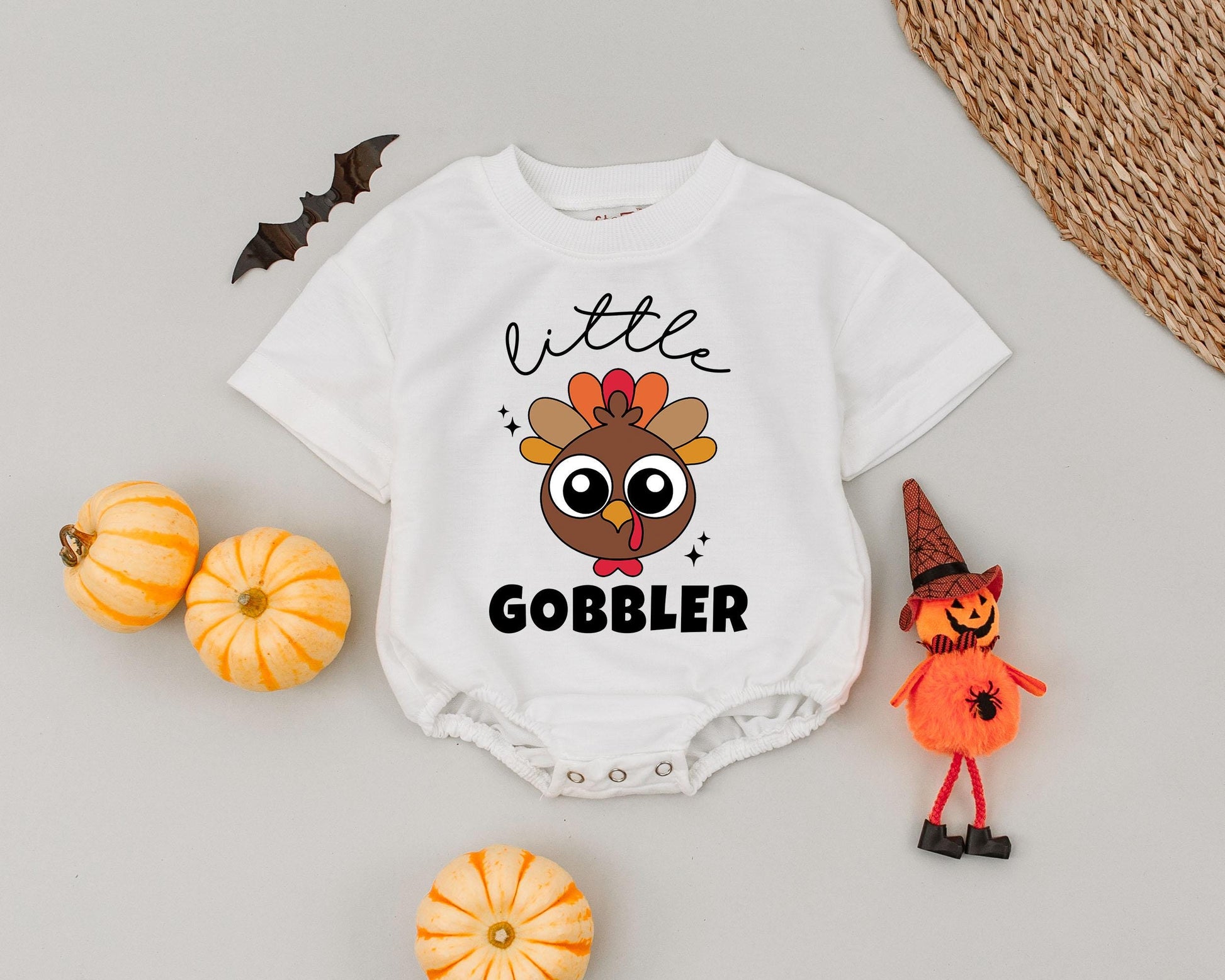 First Thanksgiving Bubble Romper – Baby Gobbler Outfit Gift