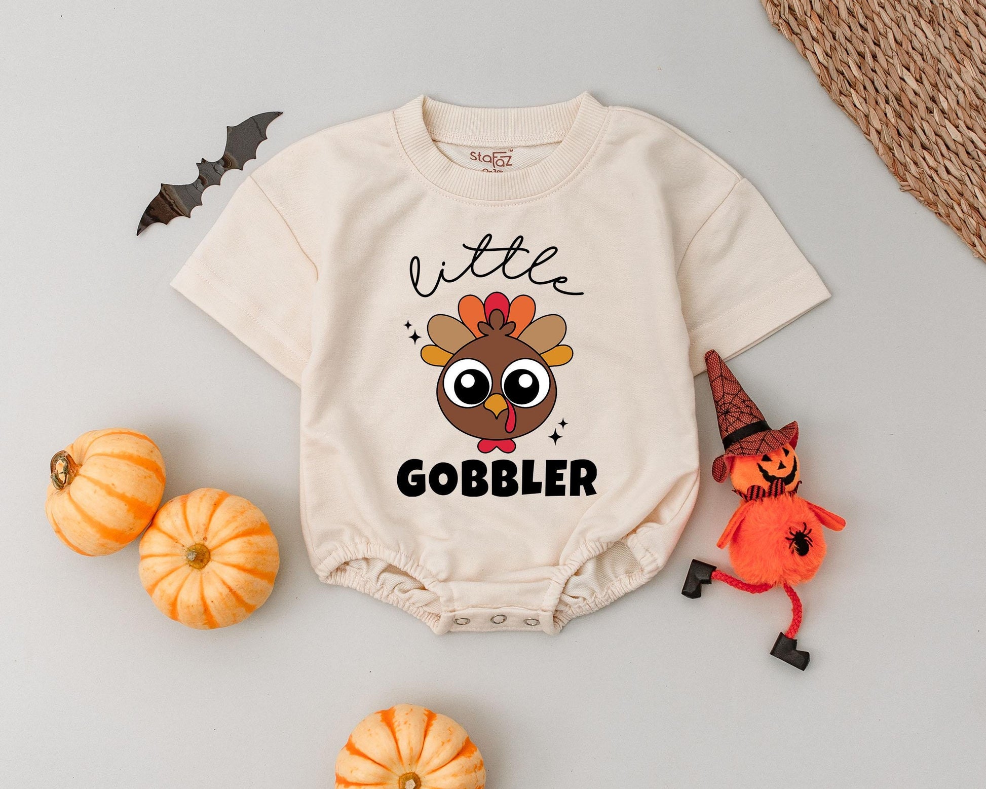 First Thanksgiving Bubble Romper – Baby Gobbler Outfit Gift