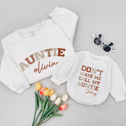 Custom Auntie & Bestie Shirts: Baby Gifts, Family Matching Outfits