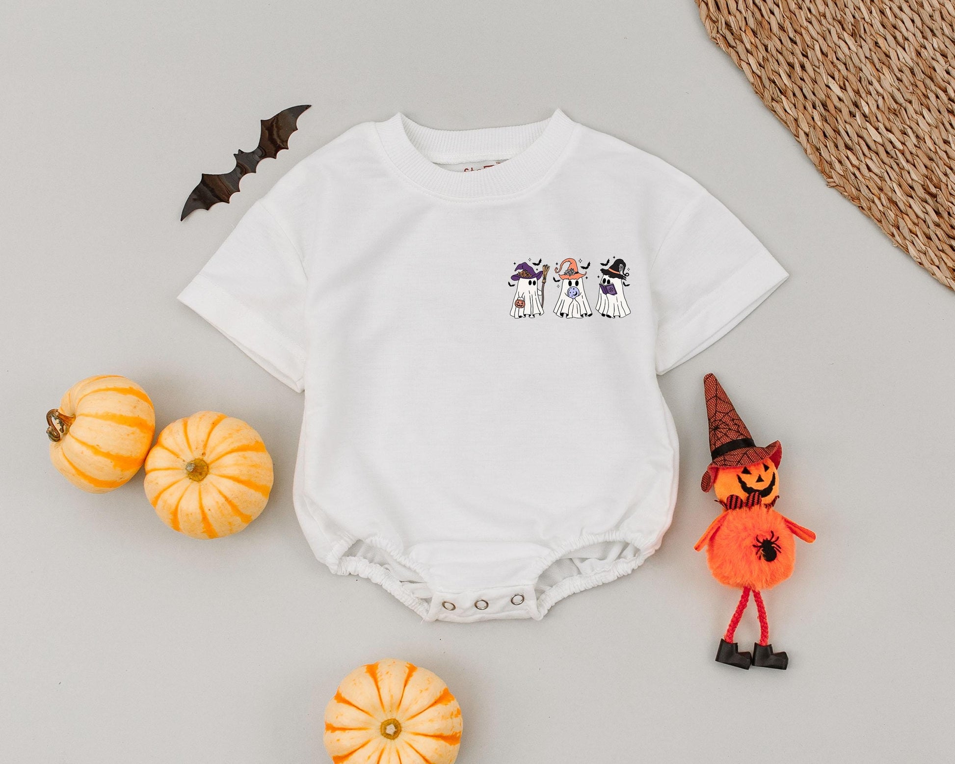 Cute Ghost Witch Romper – Baby's 1st Halloween Outfit