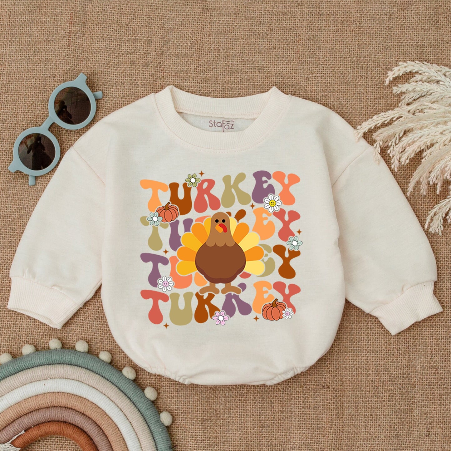 Thanksgiving Pumpkin Bubble Romper for Babies – Perfect Fall Outfit