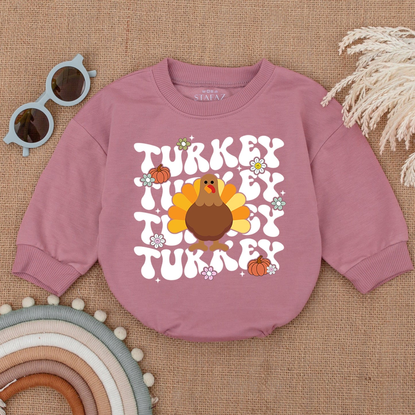 Thanksgiving Pumpkin Bubble Romper for Babies – Perfect Fall Outfit