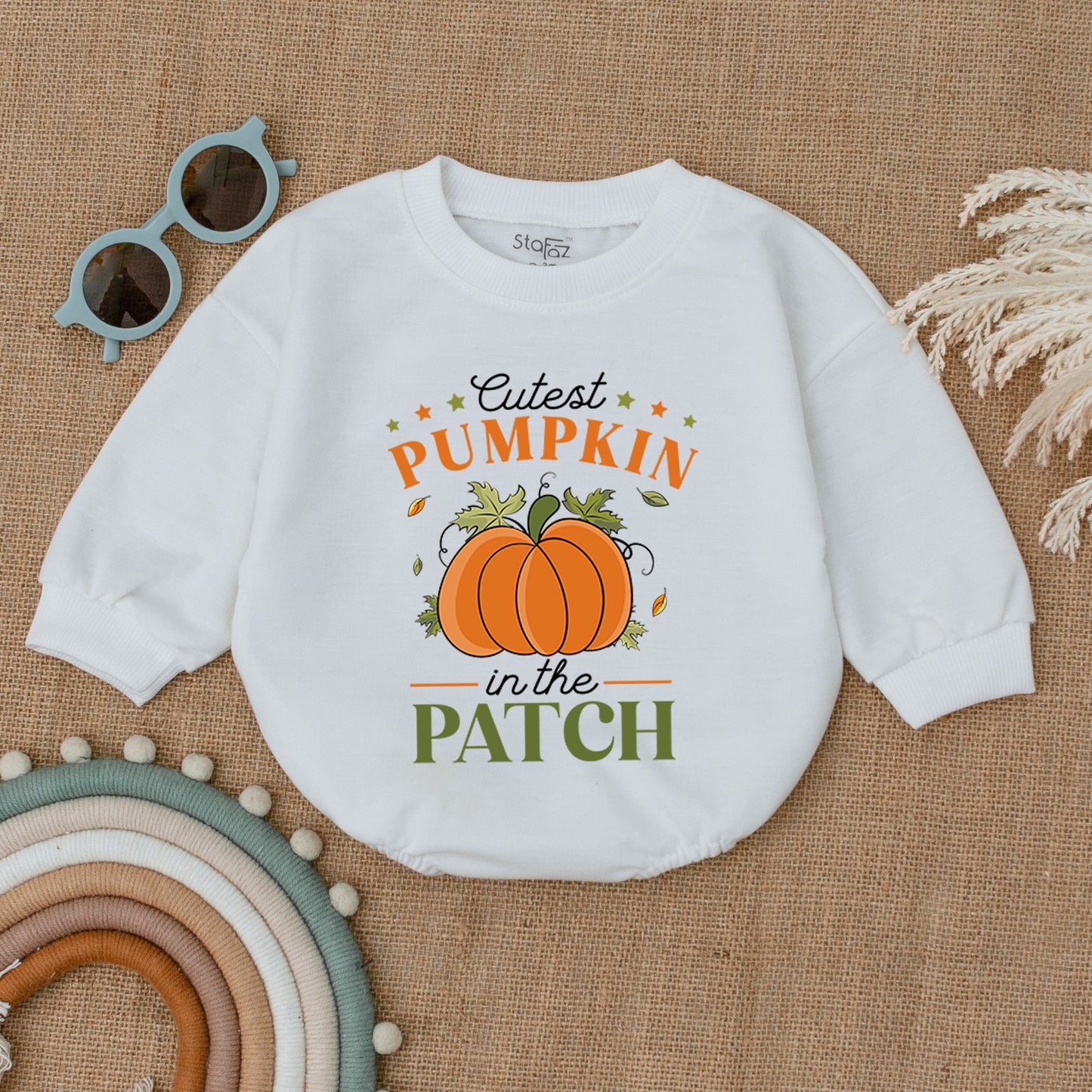 Adorable Pumpkin Bubble Romper - Perfect Fall Thanksgiving Baby Outfit  