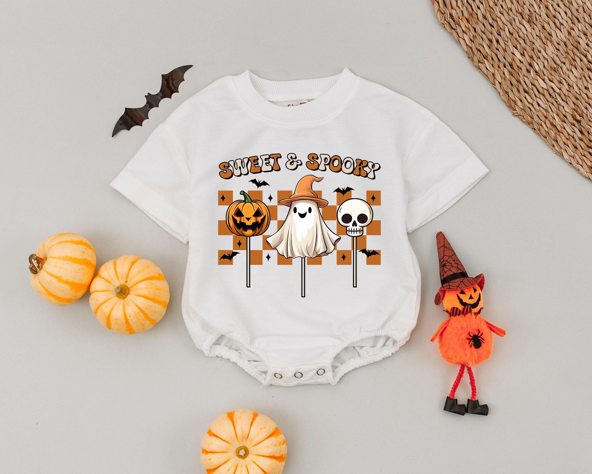 Retro Sweet & Spooky Romper: Baby's First Halloween Costume Gift