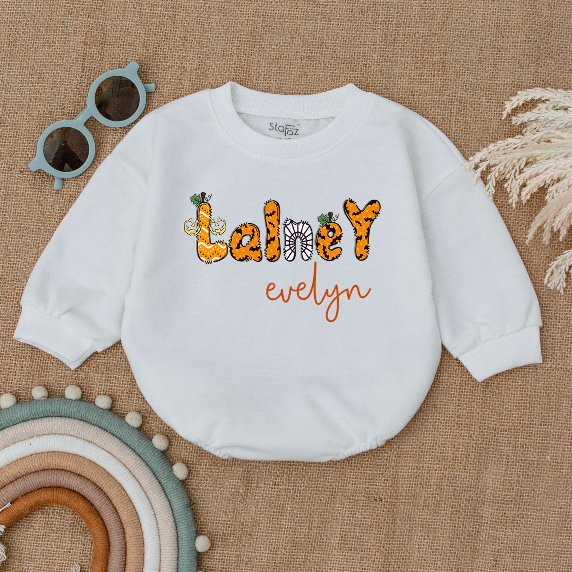 Pumpkin Baby Bodysuit, Gender Neutral Romper, Baby Shower Gift