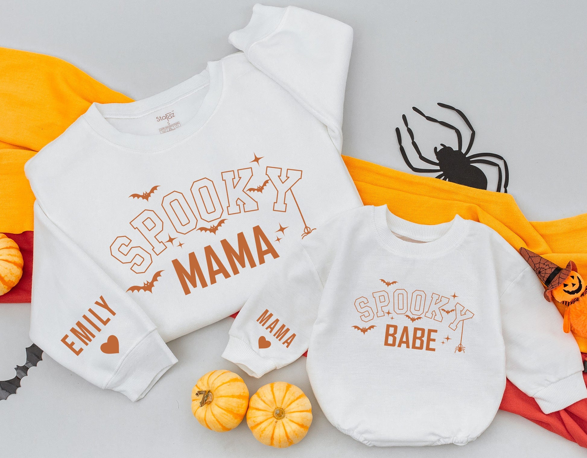 Matching Retro Halloween Outfits for Moms and Babies, Fall Styles