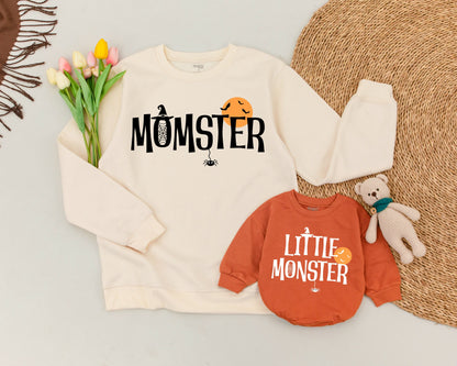 Momster & Little Monster Fall Matching Halloween Sweatshirts