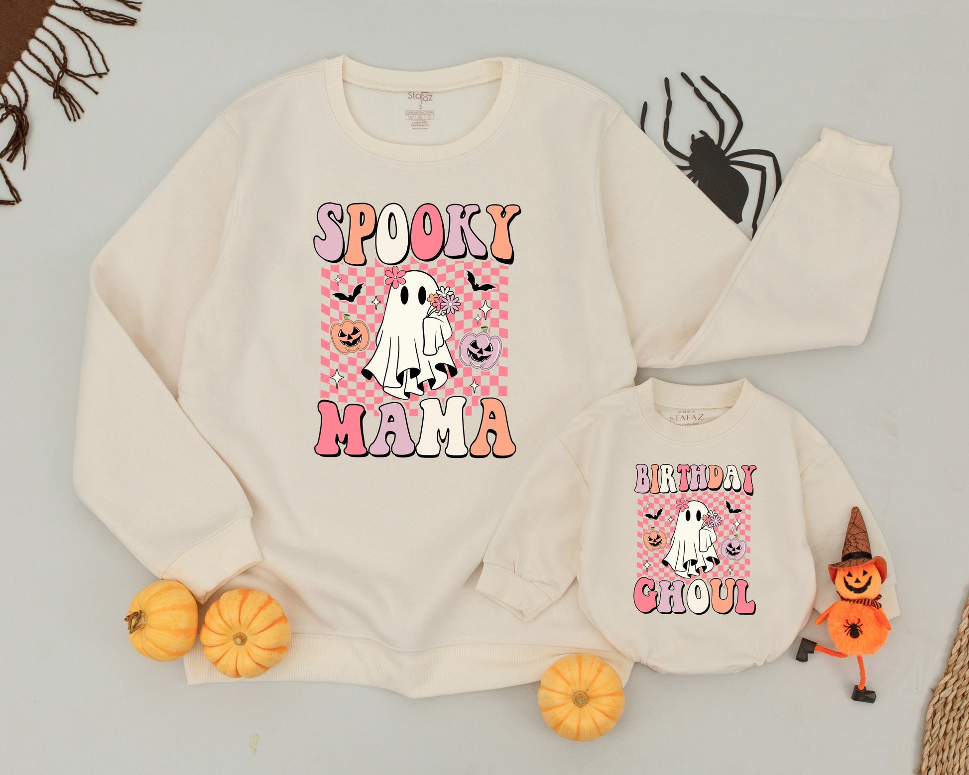 Mommy and Me Halloween Sweatshirts: Matching Spooky Family Outfits