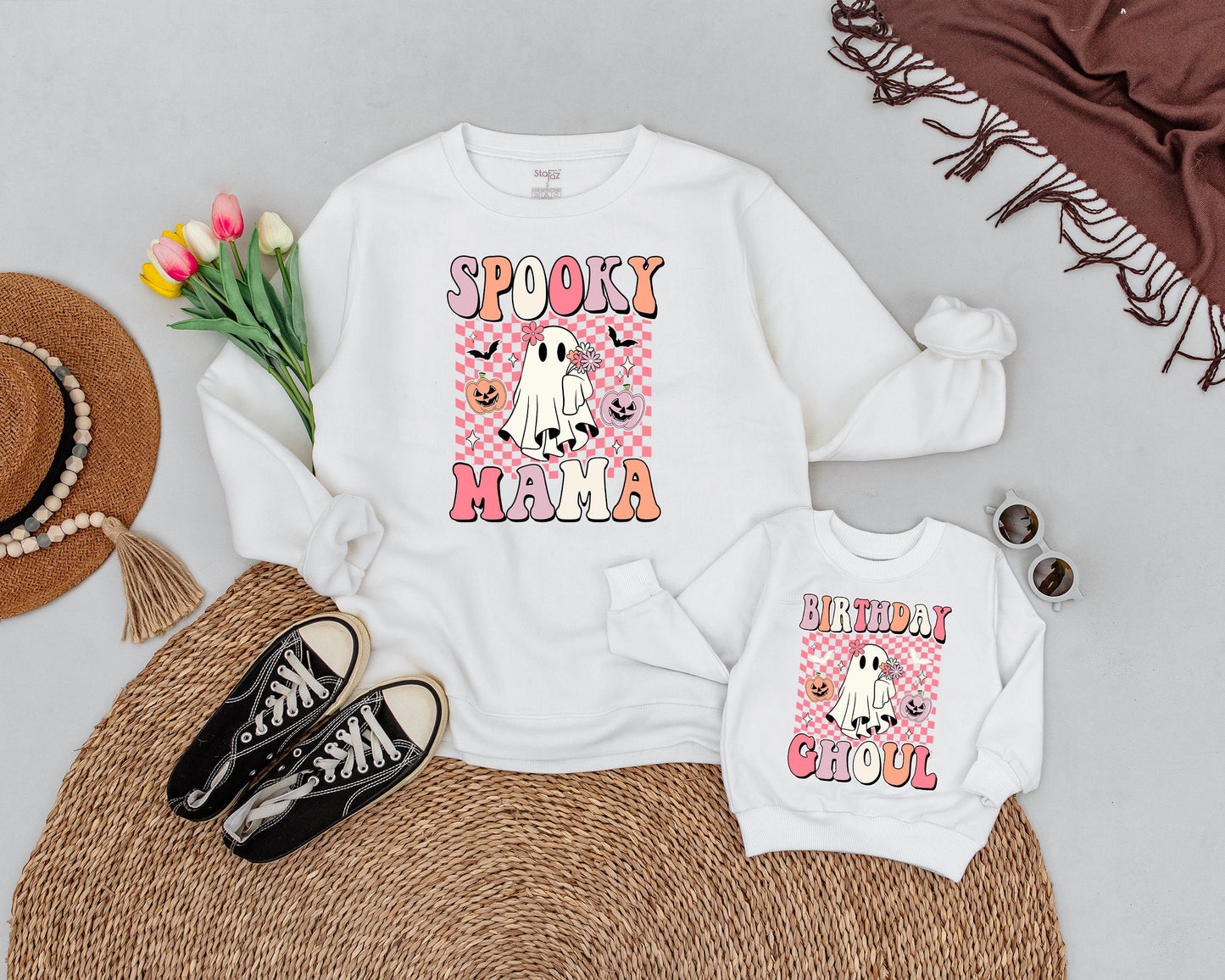 Mommy and Me Halloween Sweatshirts: Matching Spooky Family Outfits