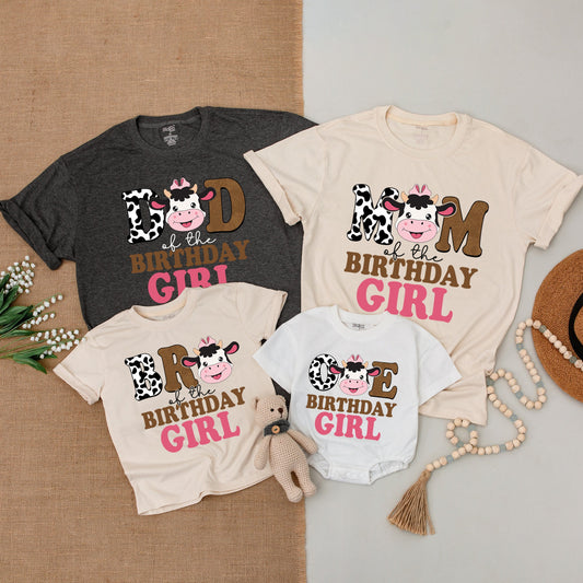 Cowgirl First Birthday Outfit & Matching Family Western Shirts