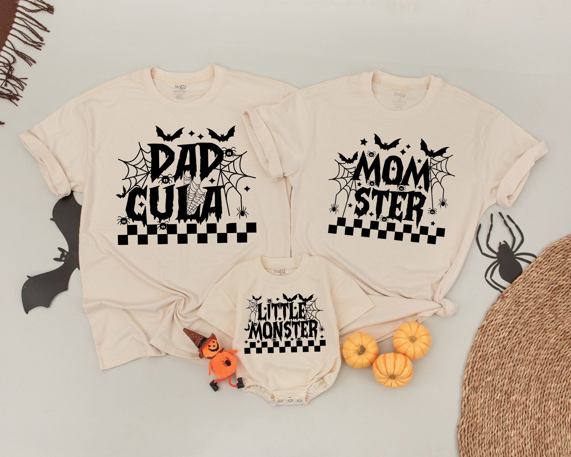 Spooky Family Halloween Shirts - Dadcula, Momster & Matching Outfit