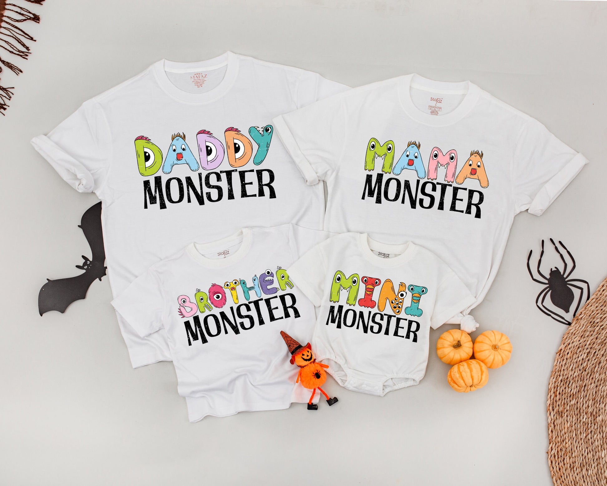 Monster Family Shirts, Mommy & Me, Halloween 1st Birthday Outfit
