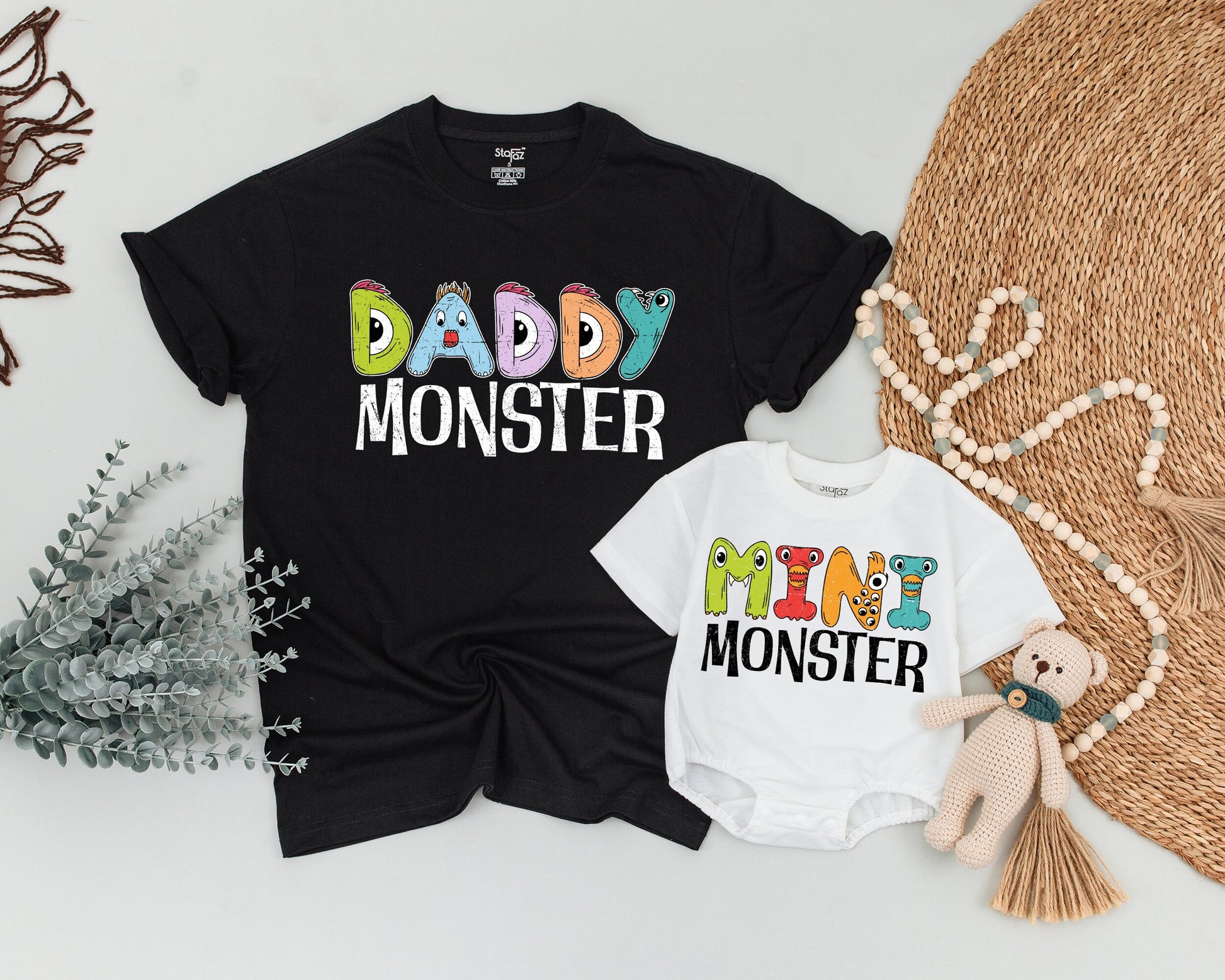 Monster Family Shirts, Mommy & Me, Halloween 1st Birthday Outfit