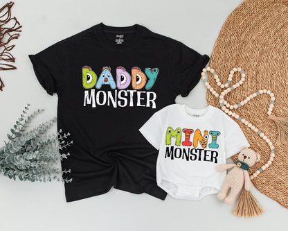 Monster Family Shirts, Mommy & Me, Halloween 1st Birthday Outfit