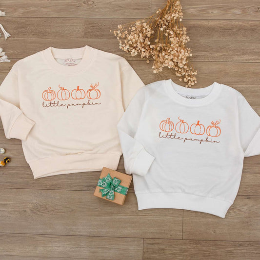 Pumpkin Patch Baby Romper: Natural Fall Outfit for Little Ones