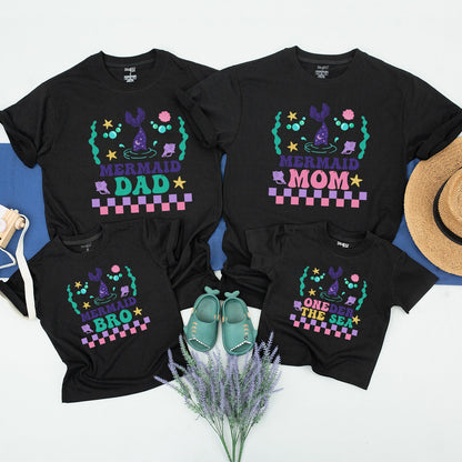 Mermaid Family Birthday Shirt | Matching Theme for 1st Birthday Party