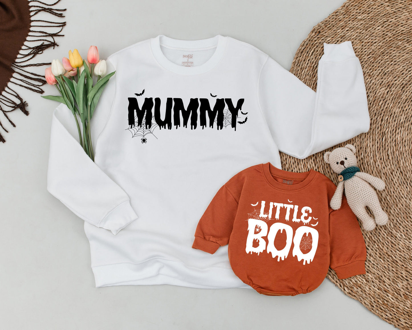 Matching Family Halloween Sweatshirts: Spooky & Vintage Styles