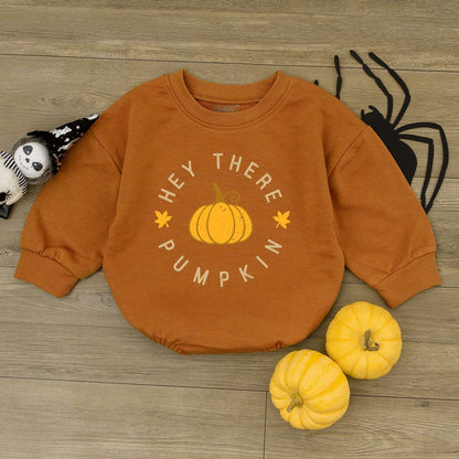 Pumpkin Patch Baby Romper, Autumn Bodysuit, 1st Thanksgiving Outfit