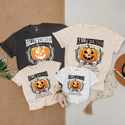 Halloween Family Shirts: Retro, Mommy & Me, Pumpkin Face Outfits  