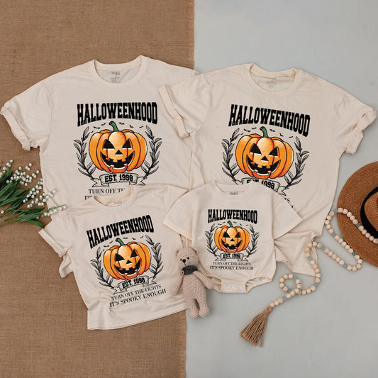 Halloween Family Shirts: Retro, Mommy & Me, Pumpkin Face Outfits  