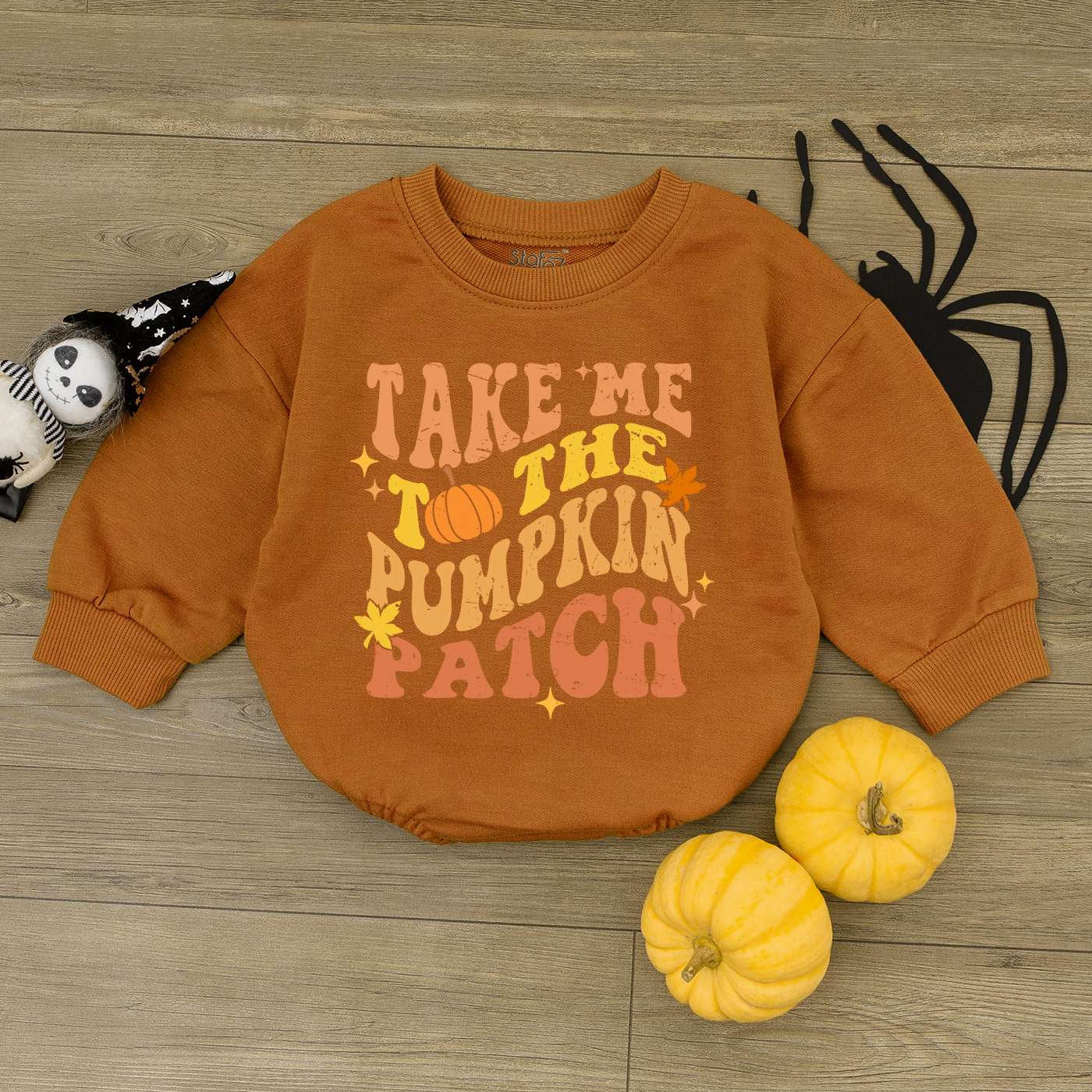 Pumpkin Patch Baby Romper: Fall Newborn Outfit & Thanksgiving Gift