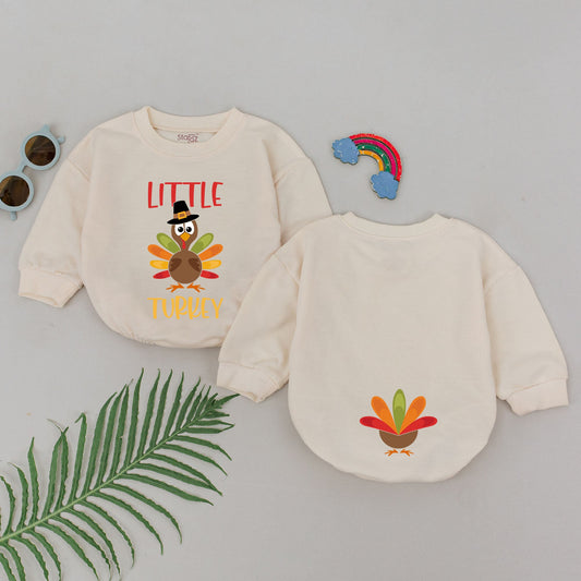 First Thanksgiving Baby Romper | Fall Outfit for Baby's Special Day