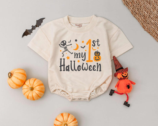 First Halloween Romper, Retro Baby Costume, Cozy Infant Outfit