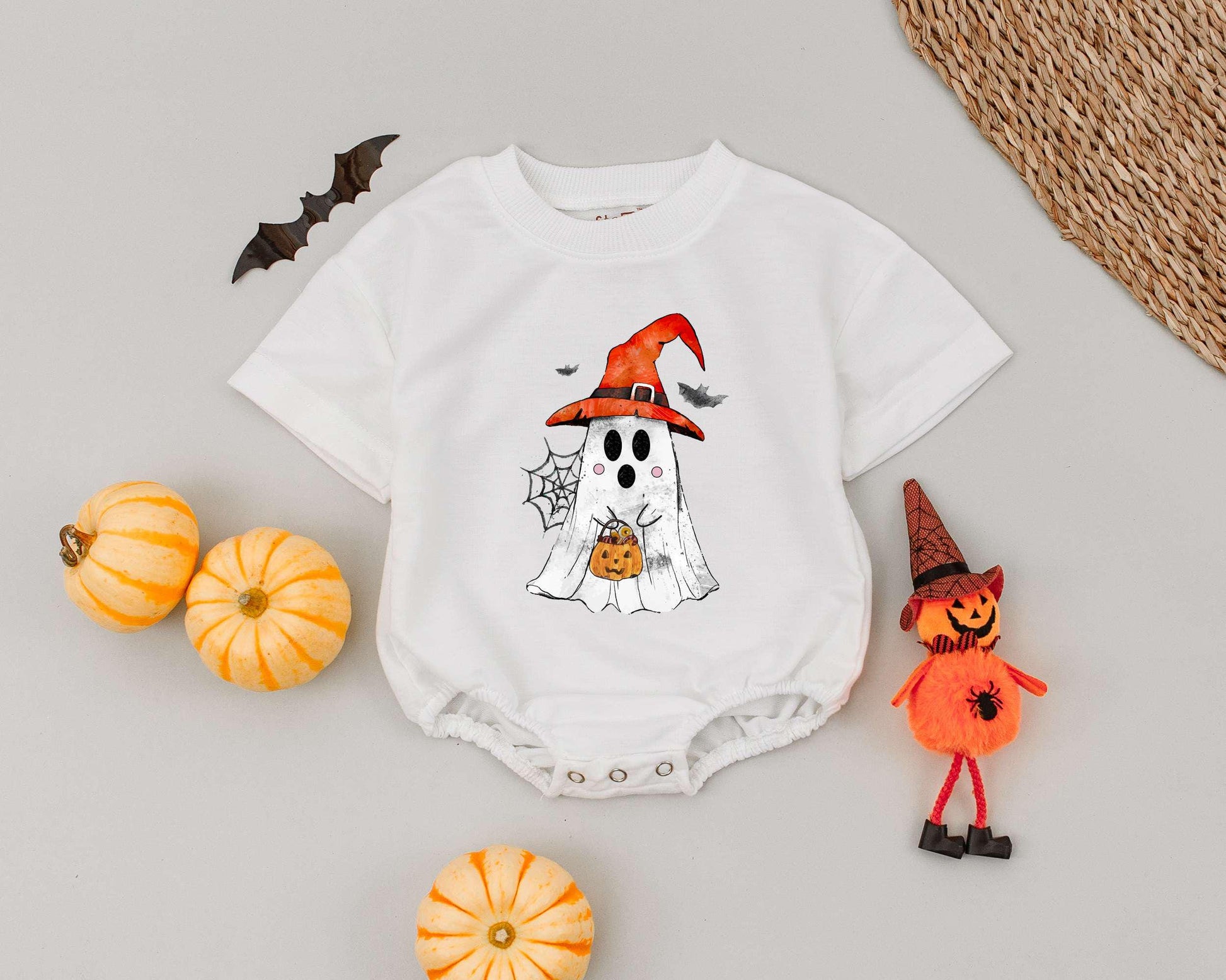 Boo-tiful Halloween Baby Romper: Spooky Outfit for Boys & Girls  