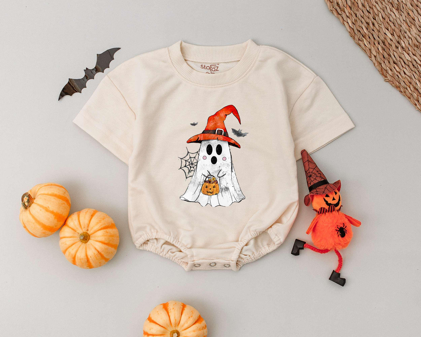 Boo-tiful Halloween Baby Romper: Spooky Outfit for Boys & Girls  